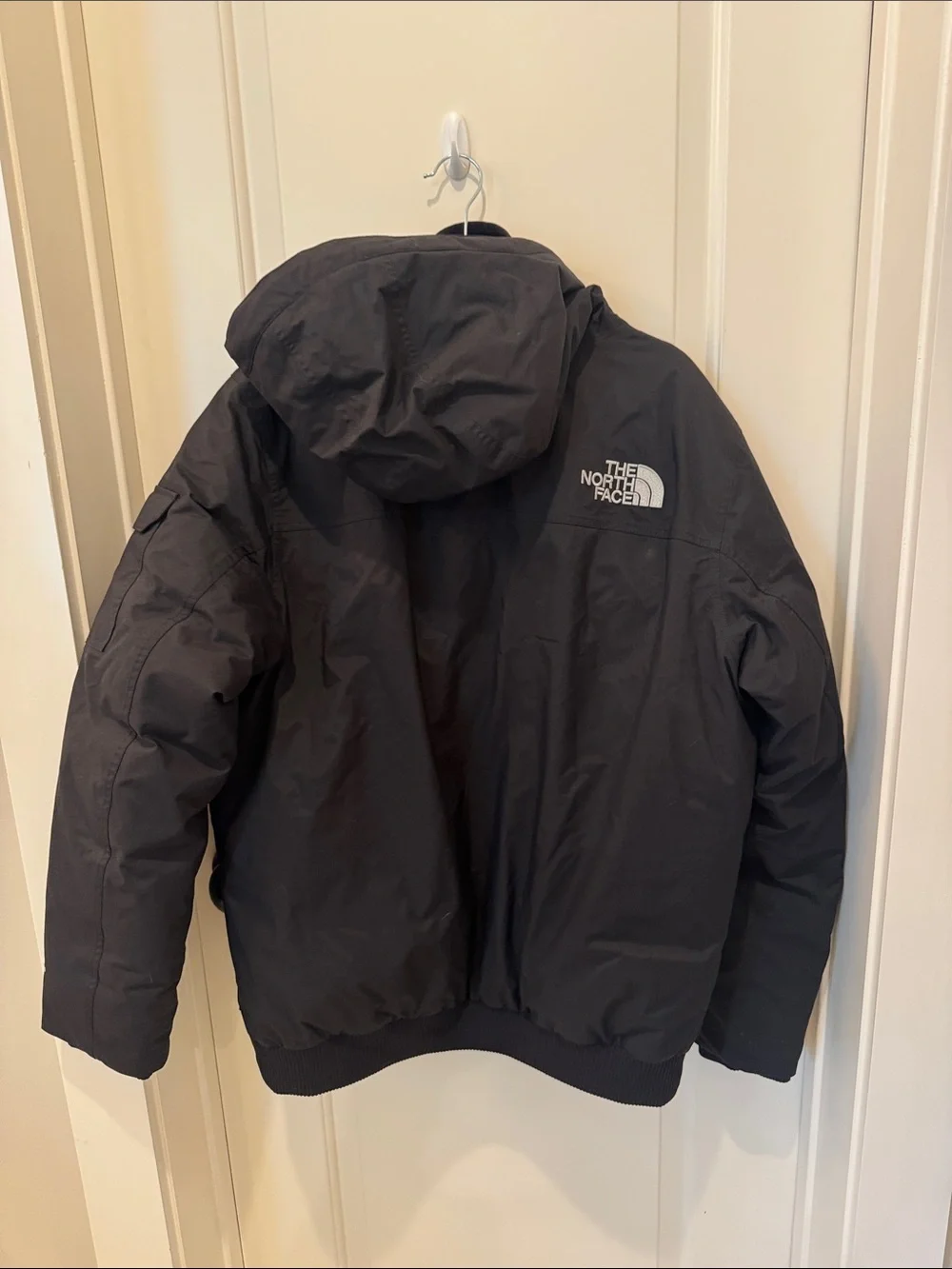 M The North Face Black Men's Hooded Puffer Jacket ski snowboarding winter coat